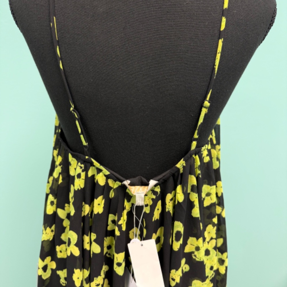 Wayf floral dress in citron flowers size M. - Picture 5 of 5
